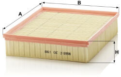 Mann-filter Levegőszűrő Mann Filter C 30 198 (C30198)