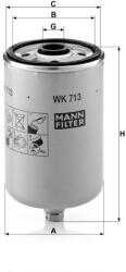 Mann-filter Üzemanyagszűrő Mann Filter WK 713 (WK713)