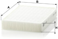 Mann-filter Utastér - Kabin szűrő Mann Filter CU 1519 (CU1519)