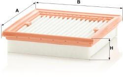 Mann-filter Levegőszűrő Mann Filter C 1618 (C1618)