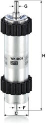 Mann-filter Üzemanyagszűrő Mann Filter WK 6008 (WK6008)