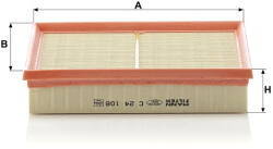 Mann-filter Levegőszűrő Mann Filter C 24 106 (C24106)