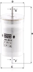 Mann-filter Üzemanyagszűrő Mann Filter WK 8036 (WK8036)