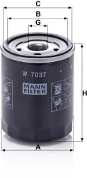 Mann-filter Olajszűrő Mann Filter W 7037 (W7037)