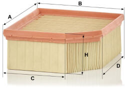 Mann-filter Levegőszűrő Mann Filter C 1995 (C1995)