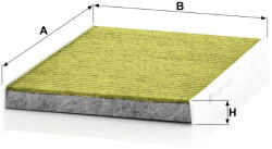 Mann-filter Utastér - Kabin szűrő Mann Filter FP 32 008 (FP32008)