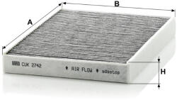 Mann-filter Utastér - Kabin szűrő Mann Filter CUK 2742 (CUK2742)