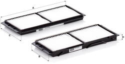 Mann-filter Utastér - Kabin szűrő Mann Filter CU 26 008-2 (CU26008-2)