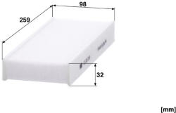 Mann-filter Utastér - Kabin szűrő Mann Filter CU 26 014-2 (CU26014-2)