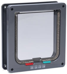 Karlie Karlie macskaajtó 4-utas zárral, alagúttal, szürke, H 19, 2 x Sz 20 cm