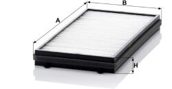 Mann-filter Utastér - Kabin szűrő Mann Filter CU 3124-2 (CU3124-2)
