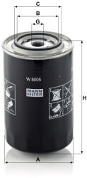 Mann-filter Olajszűrő Mann Filter W 8005 (W8005)