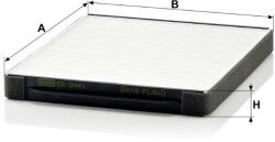 Mann-filter Utastér - Kabin szűrő Mann Filter CU 2441 (CU2441)
