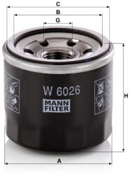Mann-filter Olajszűrő Mann Filter W 6026 (W6026)