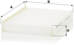 Mann-filter Utastér - Kabin szűrő Mann Filter CU 26 006 (CU26006)