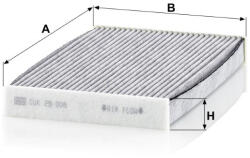 Mann-filter Utastér - Kabin szűrő Mann Filter CUK 29 008 (CUK29008)