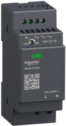 Schneider Modicon Modular tápegység, moduláris, DIN sínre szerelhető, 1fázisú, 12 VDC, 2, 1 A, 25W ABLM1A12021 Schneider (ABLM1A12021)
