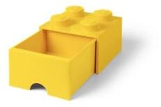 LEGO® Tárolódoboz, fiókos, 'Brick', sárga (L40051732) (L40051732)