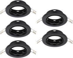 EGLO Süllyesztett lámpa keret, 5 darabos - Agulo Eglo 75854, 5xGU10 foglalattal, 220-240 V, IP20/IP23 (75854)