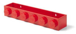Lego Fali polc, 'Brick 6', piros (L41121730) (L41121730)