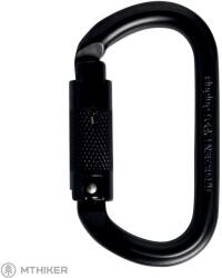 Singing rock Ovál Steel Triple Lock karabiner, fekete