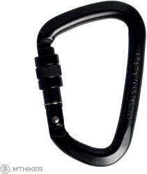 Singing rock D Steel Screw Lock karabiner, fekete