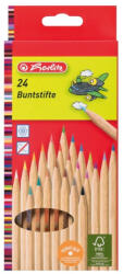 Herlitz Creioane colorate natur hexagonale Herlitz, 24 culori (8660524)
