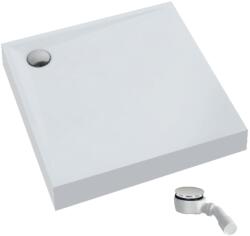 Schedpol Solido cădiță de duș pătrată cu sifon 90x90 cm alb 3.1461 (31461)
