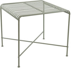  Timeless fém kerti étkezőasztal, matt olivazöld, 80, 5 x 79, 5 x 72 cm