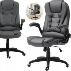 PAKO Fotel Irodai Szék Karfákkal Kényelmes Műbőr 120 Kg-ig (FOTEL KRZESŁO BIUROWE Z PODŁOKIETNIKAMI 120)