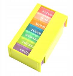  Kazettás Tárolódoboz Gyógyszeres Tabletta Heti 7 Nap (8677)