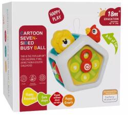 Man Yuk Toys Jucărie senzorială pentru bebeluși - cub de joacă cu 7 fețe (368 73)