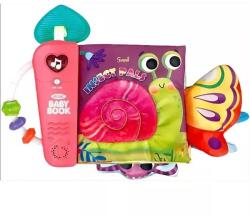 Man Yuk Toys Carte muzicală și luminoasă din material textil moale - insecte (SL88044)