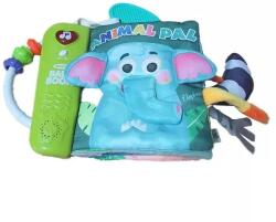 Man Yuk Toys Carte textil muzicală și luminoasă pentru bebeluși - animale din pădure (SL88042)