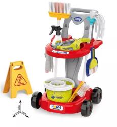Man Yuk Toys Cărucior de curățenie - roșu, 20 piese (667 69)