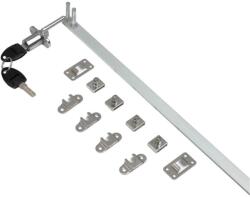 Forest Bútorzár Forgórúdzár HB LOCKS HB-08 frontról zárható nikkel (10003240500)