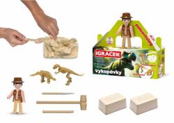 EFKO Paleontologul Efko Igráček - figurină cu săpături de dinozauri Tyrannosaurus și Stegosaurus (22411) Figurina