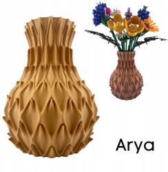 3D Forge Arya Váza, Lego Icons Botanical, latte, bézs, 18×15cm, PLA (ARYA_LATTE)