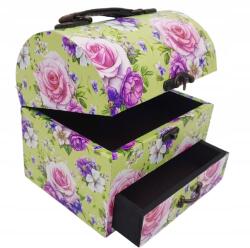  Gyönyörű Ékszerdoboz, Ékszertartó Virágmintával, Ajándéknak