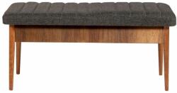 Hanah Home Bancă Vina Anthracite and Walnut, antracit - e4home - 752,99 RON
