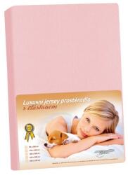 Bellatex Cearșaf din jersey cu elastan roz, roz, 200 x 220 cm