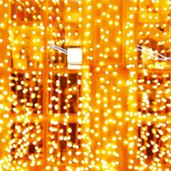 Somogyi Elektronic KAF200DWW DOT LED-es fényfüggöny, kül- és beltéri kivitel, 200db melegfehér LED, 2m x 2 m, választható ismétlődő időzítés - dellaprint