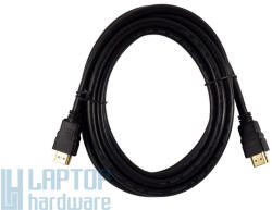 BlackBird 3m HDMI összekötő kábel - Apa/Apa csatlakozóval, fekete színben, 2K felbontás támogatással, éles kép- és tiszta hangátvitelhez TV-hez, monitorhoz és PC-hez