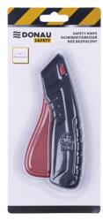 DONAU Univerzális kés, cserélhető pengével, 22 mm, DONAU "Safety", fekete-piros (D1574593199)