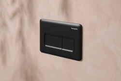 Hansgrohe iFrame Original Q nyomólap kettős öblítéshez, matt fekete 66001670 (66001670)