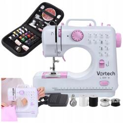 Hordozható varrógép Vortech pedállal Varrókészlet Ingyenes szállítás (Maszyna do szycia vortech przenośna)