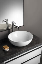 SAPHO Polysan öntött márvány mosdótál 39 cm, fehér 14337 (14337)