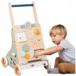  Fa Kerekes Járóka Toló, Manipulációs 8 az 1-ben Jármű, Formaválogató, Meteo (W16E231)