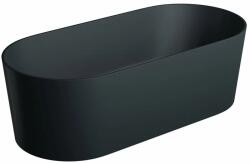 Foglia Cada freestanding compozit, negru mat, 180x76 cm, Foglia Terra (640450181103-BL)