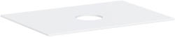 Hansgrohe Xevolos E 780/550 pultlap középkivágással csapfurat nélküli mosdótálhoz, matt fehér 54328700 (54328700)